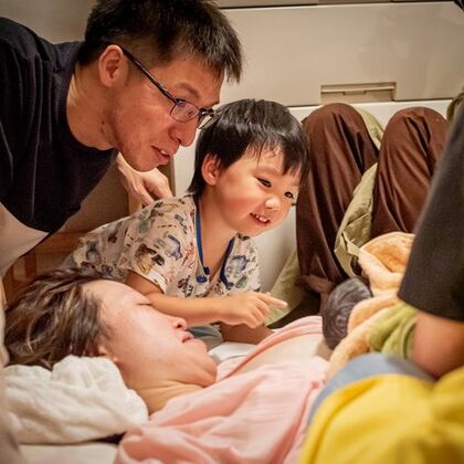 息子の立ち会い出産